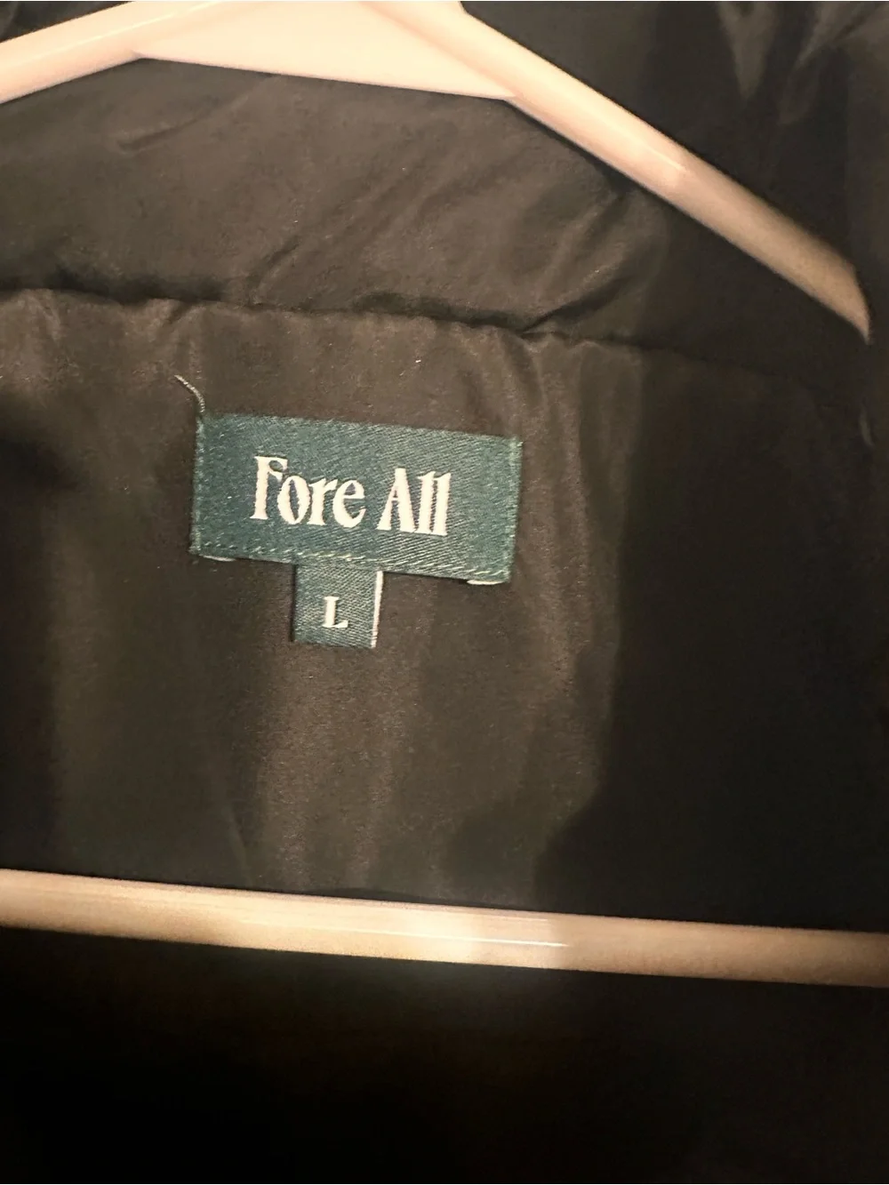 Fore all golf Black White Olive Puffer Vest